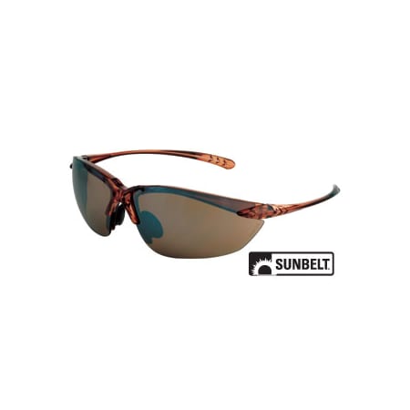 Sunbelt Safety Glasses, Sniper, Half Frame 2.35" x5.35" x1.65" A-B1SG9117